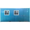 Office Container 20 Feet 2 Jendela Depan Ocean Blue