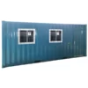 Office Container 20 Feet 2 Jendela Depan Ocean Blue