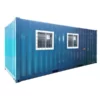 Office Container 20 Feet 2 Jendela Depan Ocean Blue