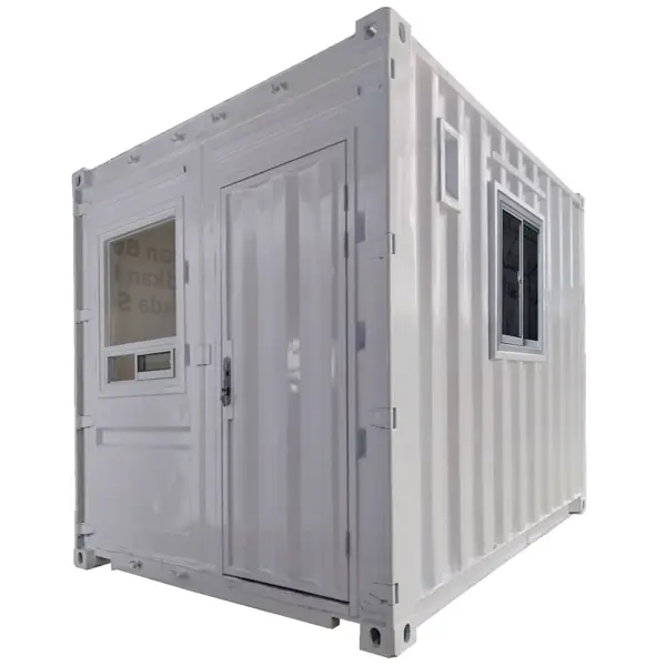 SECURITY POST CONTAINER 10 FEET WHITE