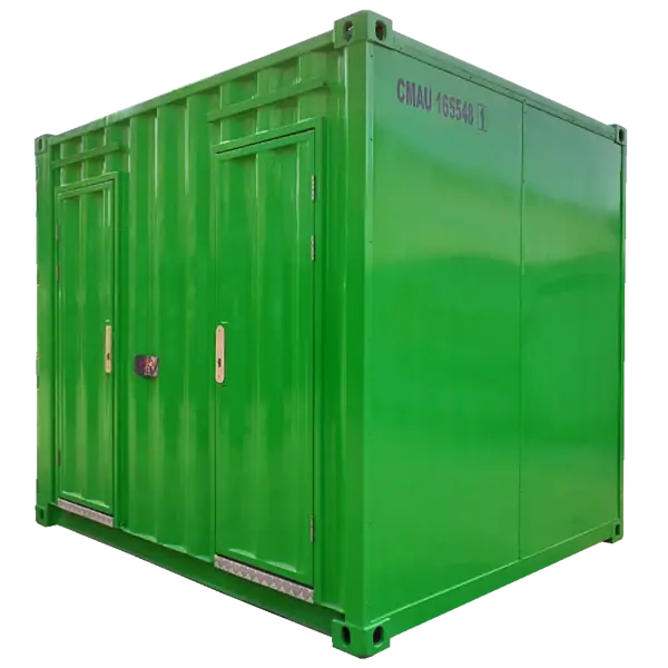 10 Feet Toilet Container 2 Pintu (Green) Side 2