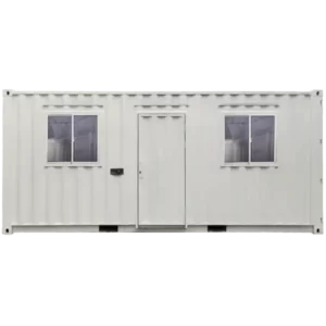 Office Container 2 Sliding Windows 20 Feet (White)