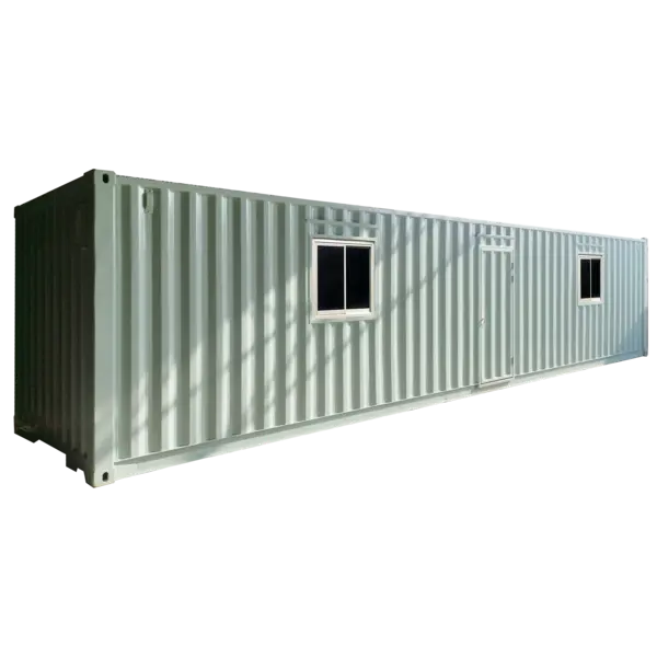 Office Container 2 Sliding Windows 40 Feet (White)