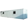 Office Container 2 Sliding Windows 40 Feet (White)