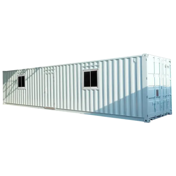 Office Container 2 Sliding Windows 40 Feet (White)