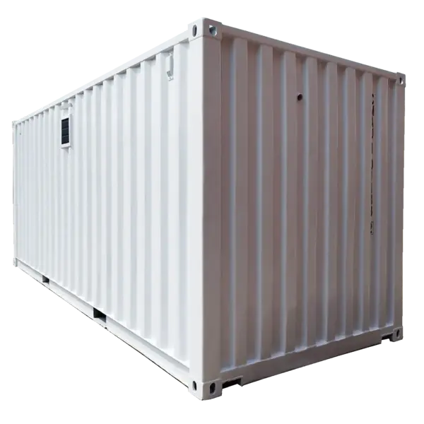 Office Container Left Hand Outswing Door 20 Feet (White)