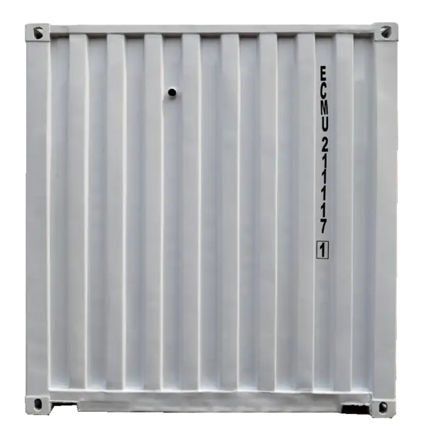 20 Feet Office Container 2 Window Security Bars (White) Outdoor 4