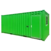 20 Feet Storage Container 1 Window Security Bar (Green) Outdoor 2