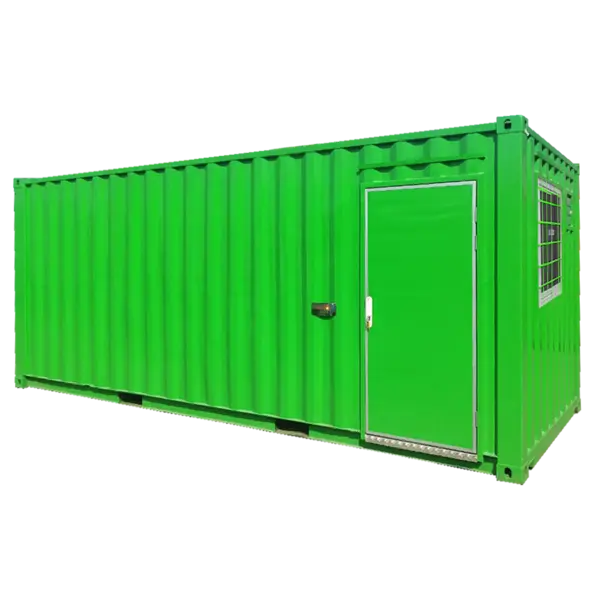 20 Feet Storage Container 1 Window Security Bar (Green) Outdoor 2