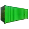 20 Feet Storage Container 1 Window Security Bar (Green) Outdoor 3