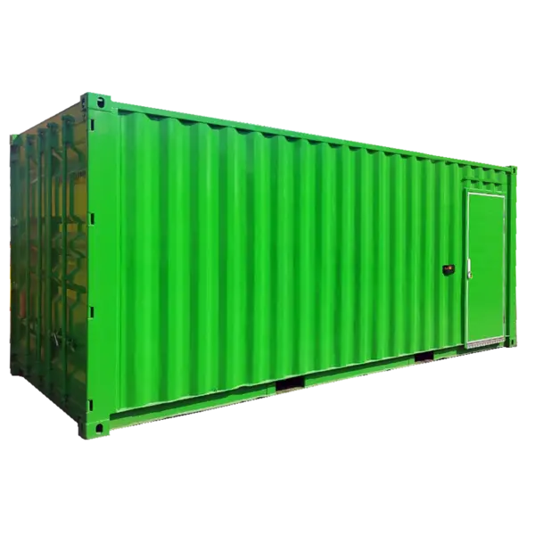 20 Feet Storage Container 1 Window Security Bar (Green) Outdoor 3