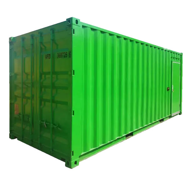 20 Feet Storage Container 1 Window Security Bar (Green) Outdoor 6