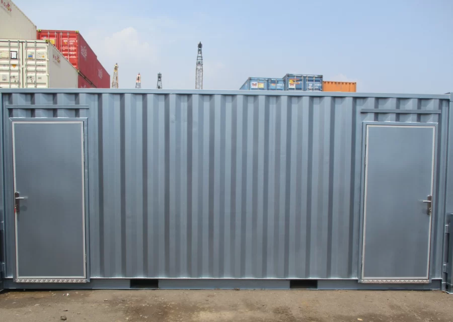 booth container ukuran 20 feet untuk laundry di Cilacap