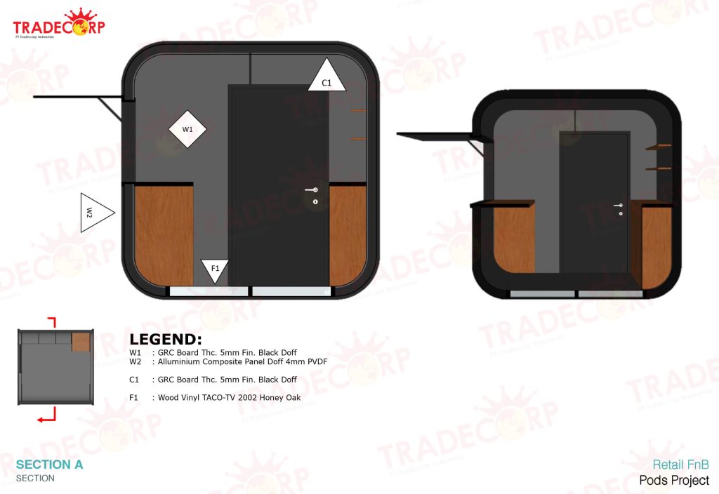 Tradecorp ModPod Cafe Section A
